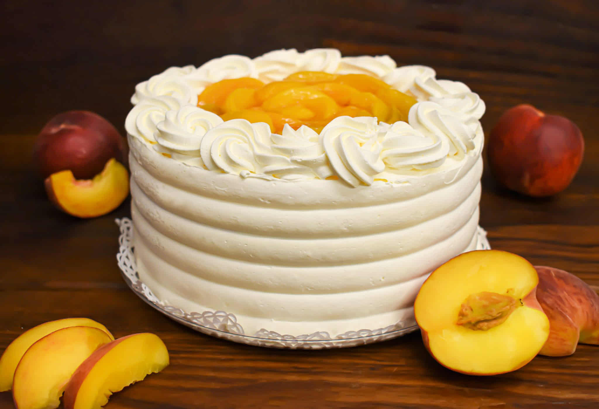 Peaches and Cream Cake