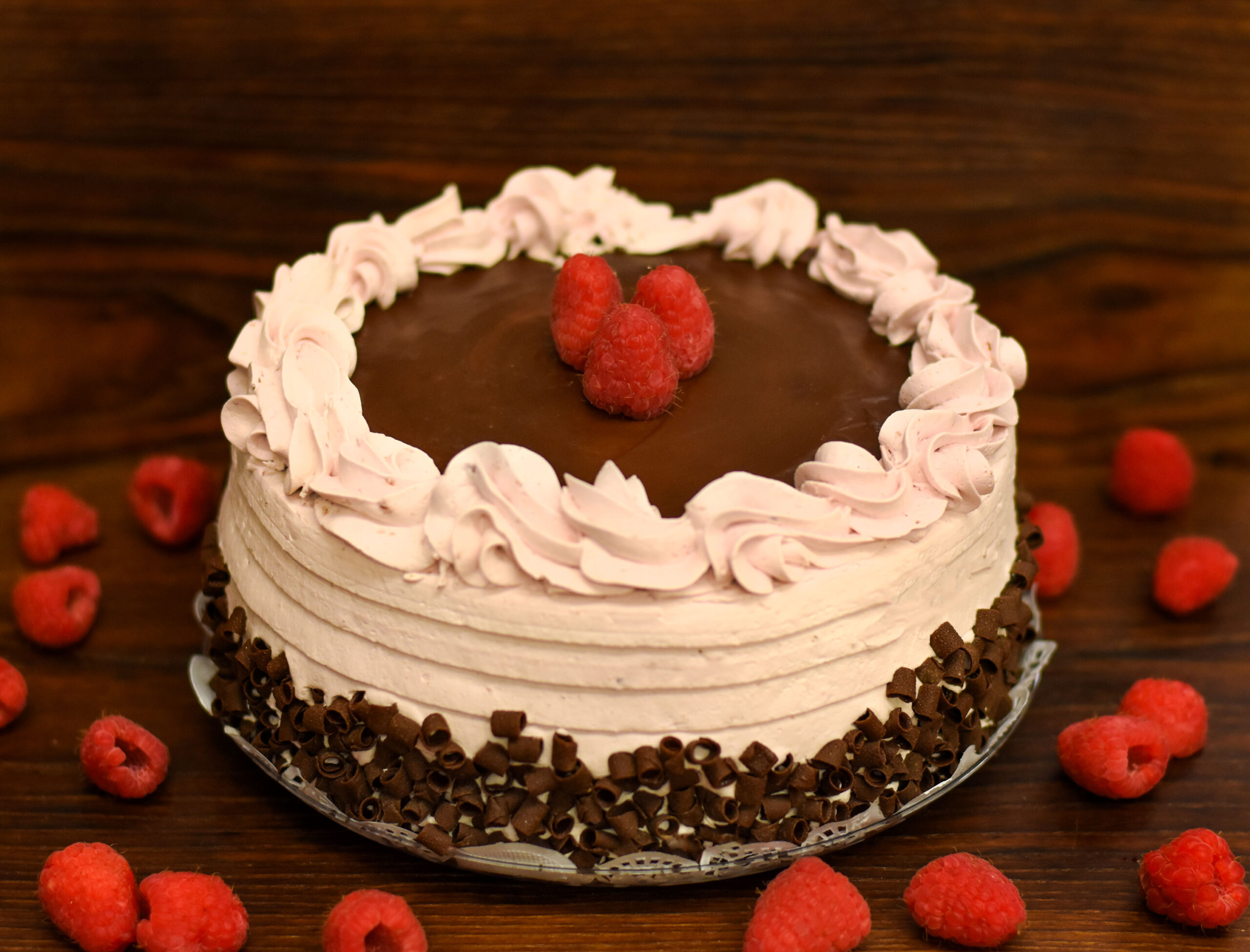 Chocolate Raspberry Mousse Cake